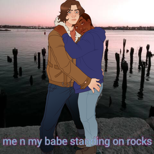 pseudofighting:  this is totally me when me n my babe stand on some rocks
