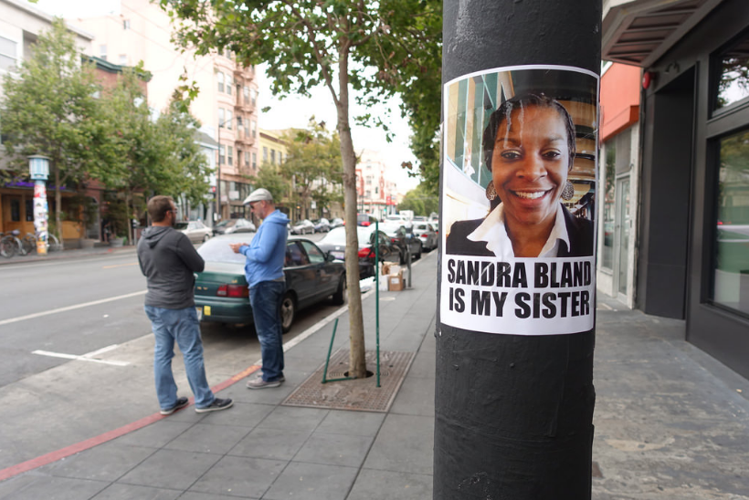 thetrippytrip:  “Sandra Bland is my Sister”  Valencia St in San Francisco 