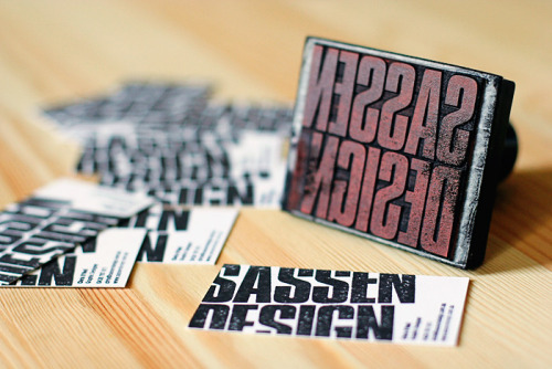 typethatilike:  Sassen Design business cards sassendesign.com.au 
