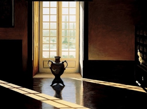 jareckiworld: Manuel Amado  -  Interior III    (oil on canvas, 1999)