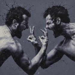 crossconnectmag:   Finger Painting by Paolo Troilo   Stand in front of one of Italian artist Paolo Troilo’s (   born in 1972) paintings, and you’ll marvel over what appears an impossible process. With an effect that looks akin to charcoal or pastel,