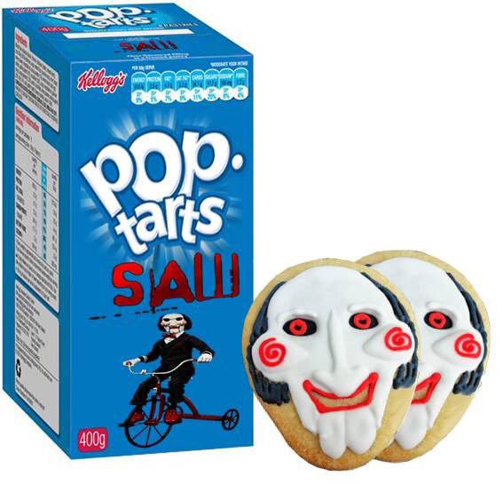 brokehorrorfan:  Newt Clement has created horror movie Pop-Tarts. I’ve highlighted