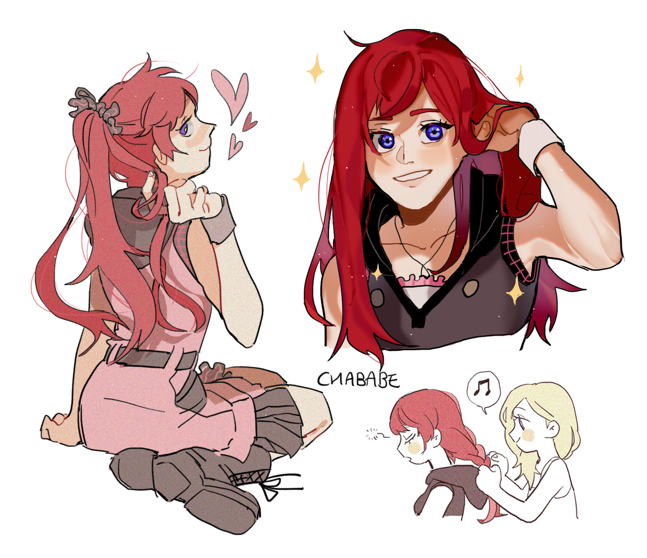 chababebe:  Kairi with long hair 