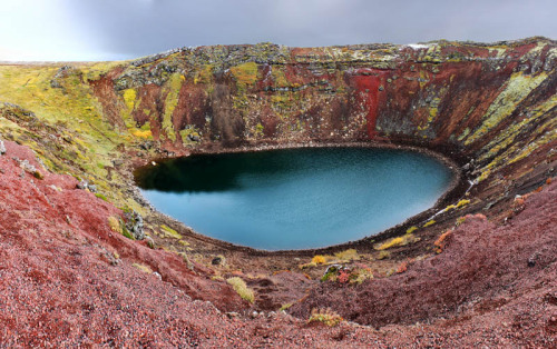 odditiesoflife:10 Stunning Crater Lakes Around the World Crater lakes appear when a caldera, a cauld
