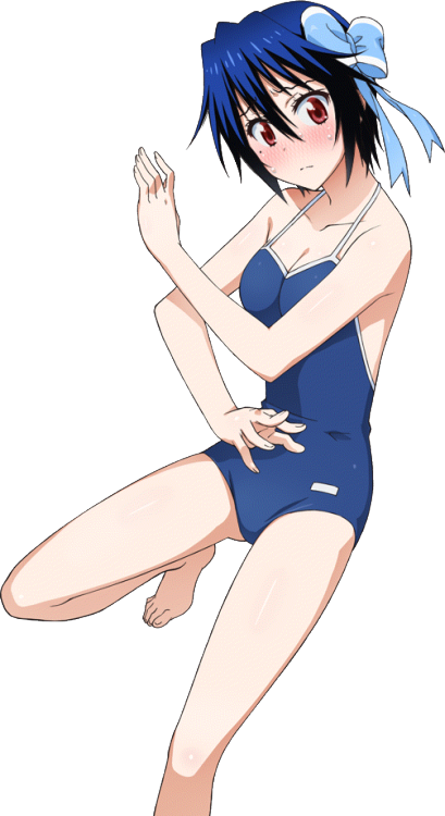 meroune-lorelei:  Transparent Tsugumi School Swimsuit 