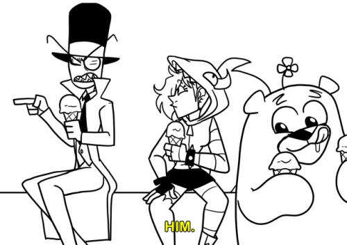 askdrflugthemadscientist:  you saw nothing… (literally crying and laughing as I draw this)original from: quirky guys and gals