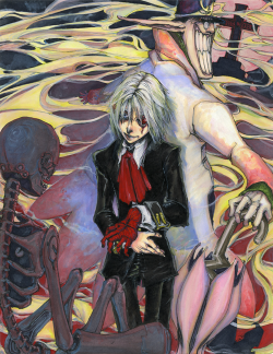 lilebile:  D.Gray-Man fanart I did back in 2007. Marker and copious amounts of gouache.   Prints available over here! I won’t be reprinting so there’s a limited quantity. 