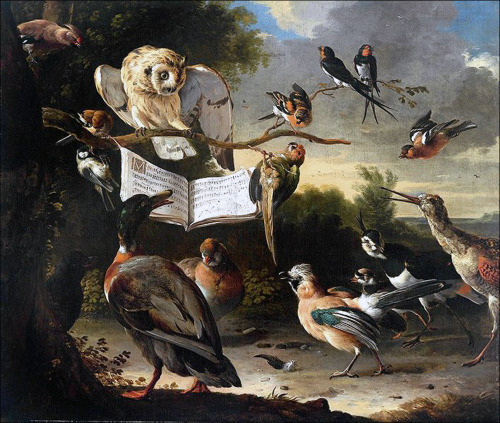 foundbycmkosemen:Concert of Birds, a popular seventeenth-century theme in European art, showing diff
