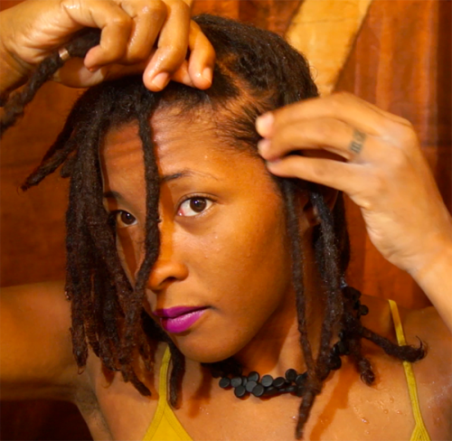 graceless-goddess:Was a little bummed that I had to re-start my locs not too long ago. I originally 