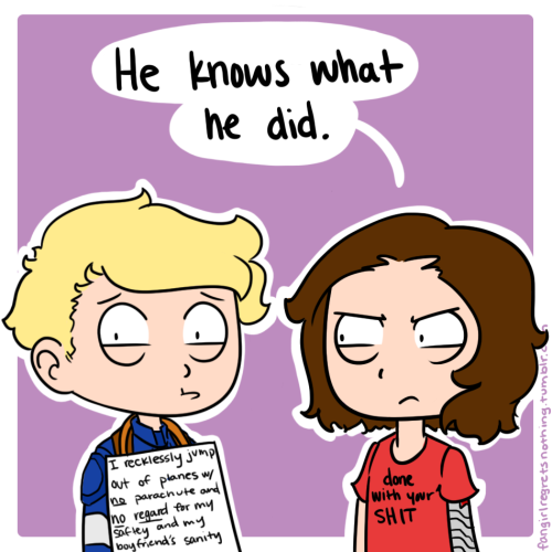 fangirlregretsnothing: #SteveShaming Ask Steve and Bucky (or any smol Marvel character) a question!