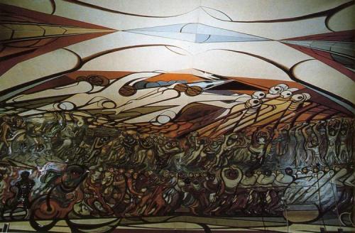 The March of Humanity, 1971, David Alfaro SiqueirosMedium: pyroxylin