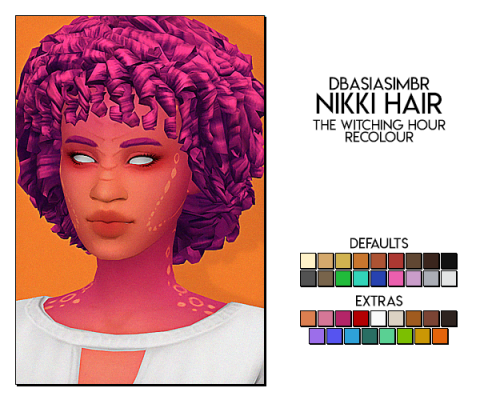 witching hour recolours - nikki and naomi hairs (+ ombre) by @dbasiasimbrthe meshes are include