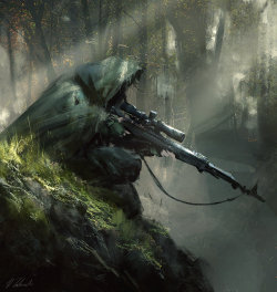 blogofthebeautifullyweird:  Sniper ambush by daRoz