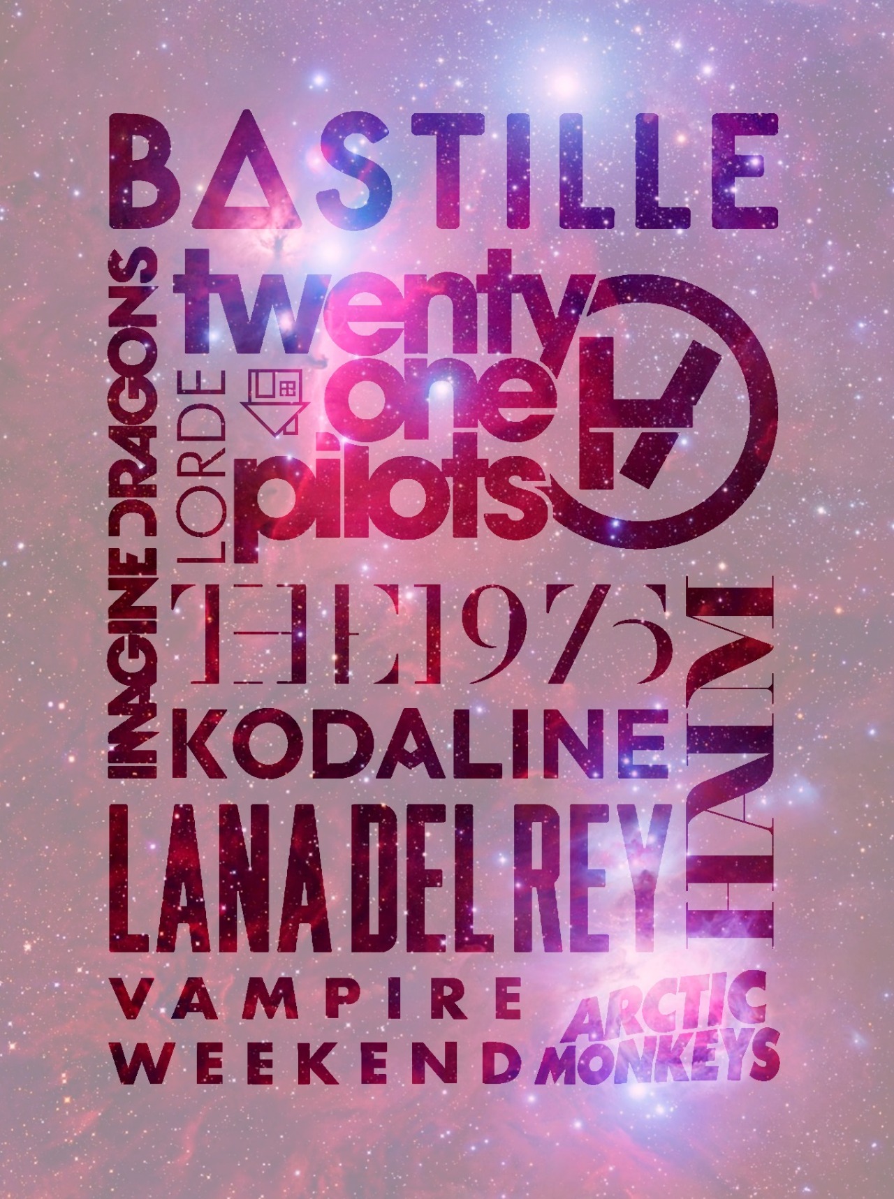 whenoblivioniscalling:  BASTILLE • IMAGINE DRAGONS • TWENTY ONE PILOTS •