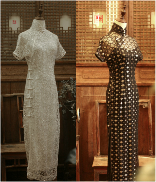 All qipao by the successor(fourth generation) of Gong’s qipao of Beijing genre, Luo Sancai罗三裁.