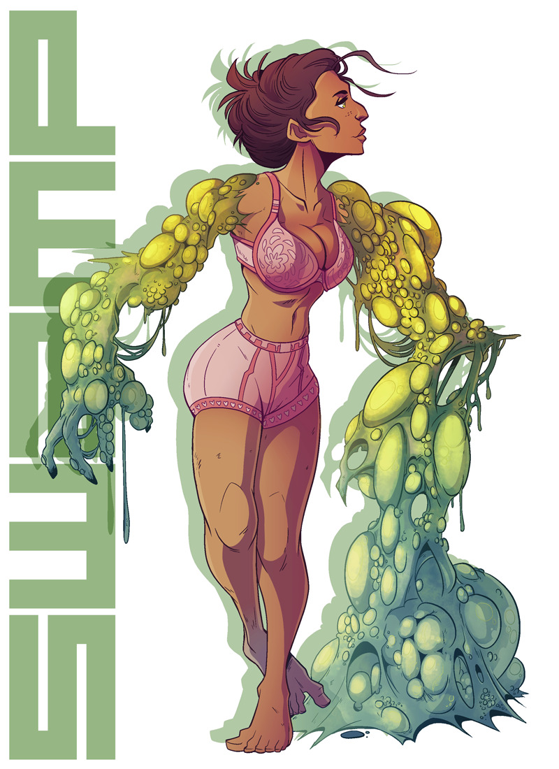 causeimdanjones:  Colored up Swamp Arm lady