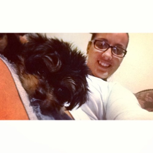 Que ricura… ✌🐶 #puppy #yorkie #me #good #night #love #puppy