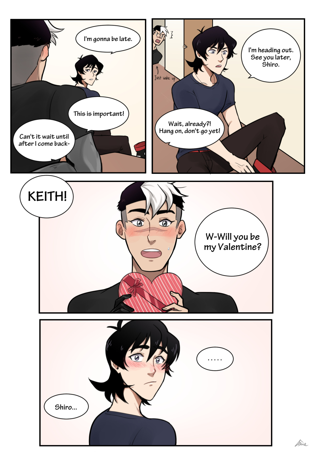 amegafuru: for the sheith valentines exchange on twitter! domestic AU for @kriitikaloaf