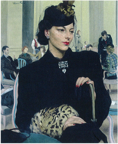 Pauline Waiting, 1939, by James Gunn 