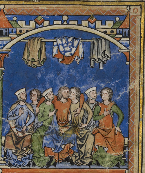 Detail of “Scenes from the Life of David”, Ms. Ludwig I 6 by unknown creator, France ca.