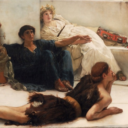 nietzssche:A Reading from Homer | Lawrence Alma-Tadema
