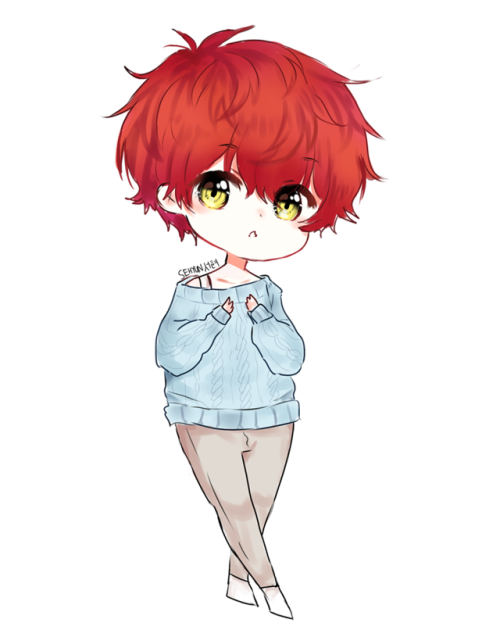 Saeran in pastel blue~  > 3< 