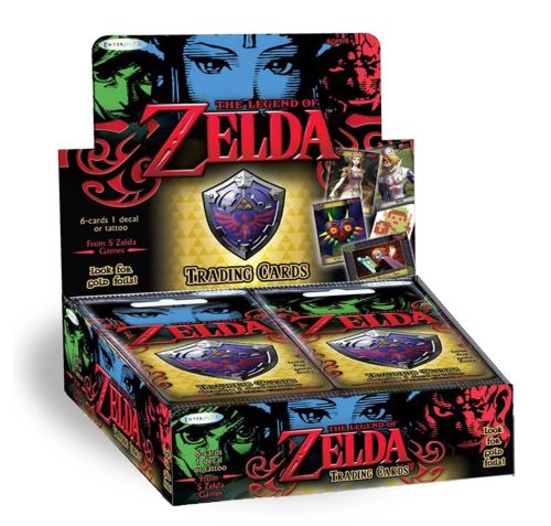 velarise:   Enterplay will soon be bringing out The Legend of Zelda Trading Cards. Two options are available: the Trading Card Box (๘) featuring 24 packs and the Collector’s Fun Box (บ) with an Exclusive Gold Foil Card. The Legend of Zelda Trading