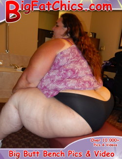 Bbwsurf:   Www.bigfatchics.com This Week The Lovely Christal Is Straddling A Ottoman