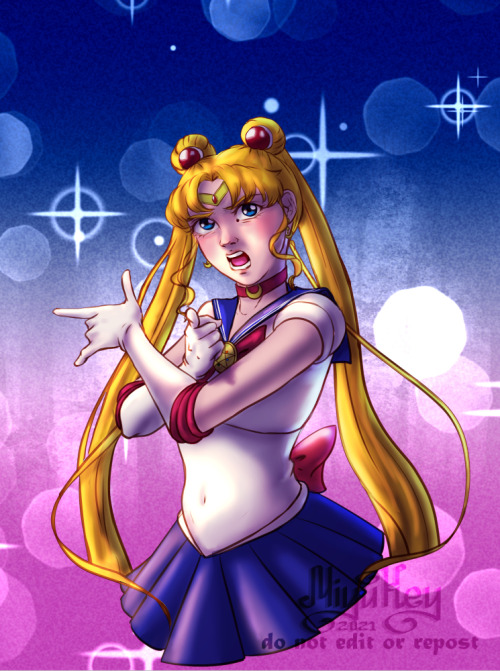 I will punish you in the name of the Moon!Version in high resolution is already on my Patreon!