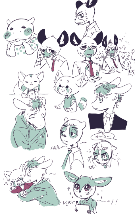 Aggretsuko doodles