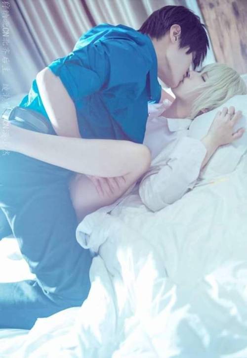 Just some cute cosplayers senpai! We should be ciel and basst