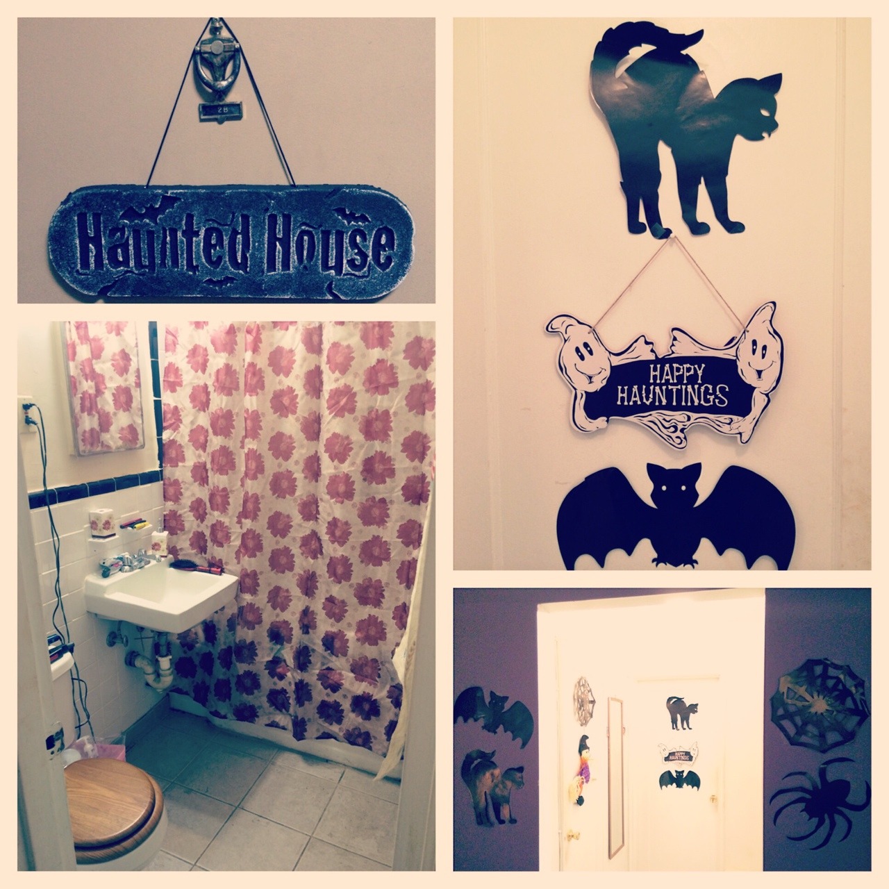 Redecorating your bathroom and getting ready for Halloween a month in advance are