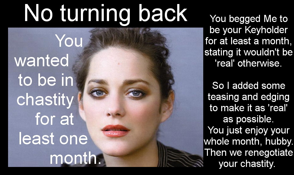 chastity-captions:  http://chastity-captions.tumblr.com 