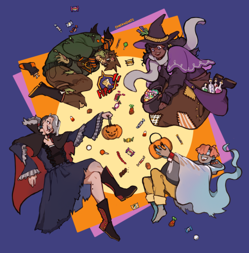 halloweened up more of my ocs