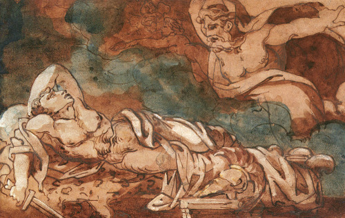 artist-gericault:The Dream of Aeneas, Theodore Gericault