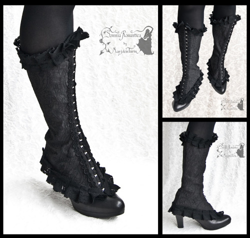 somniaromantica:  Spats Vespertilio, my first spats design :) Based on an authentic late Victorian p