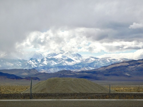 View Toward Sierra Nevada at Junction of Highways US 6 and US 95, Coaldale, Nevada, 2020.