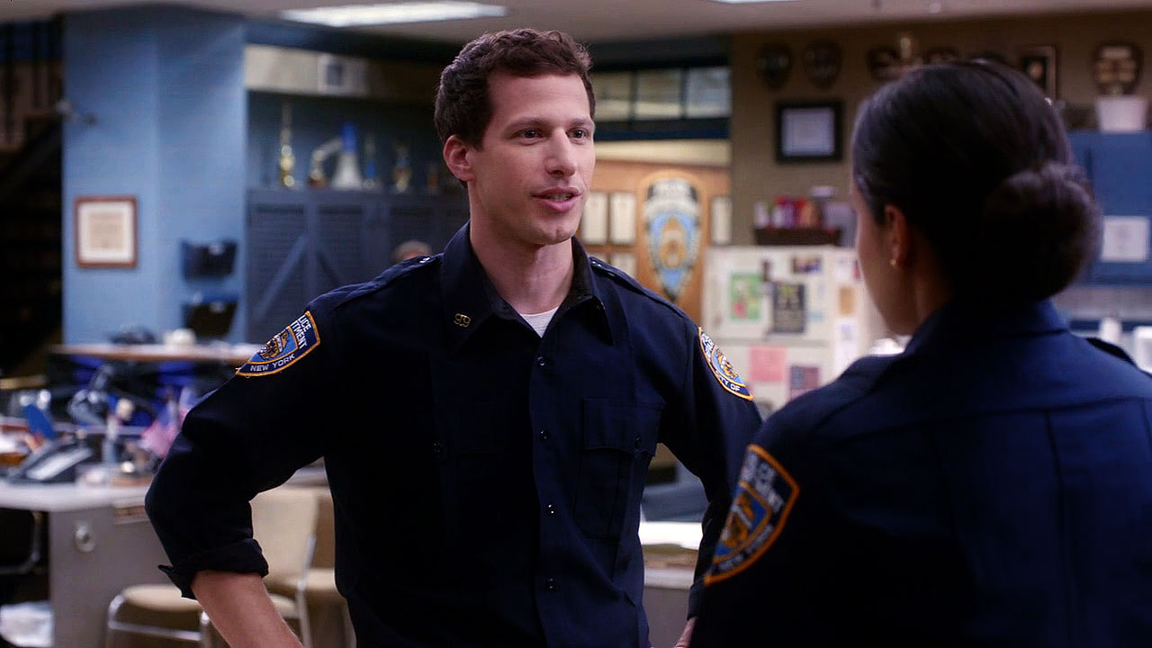 aspiestvmusings:  Jake Peralta in blue uniform appreciation postBrooklyn Nine-Nine