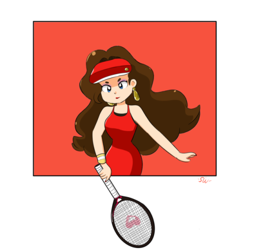 See that girl, watch that scene, diggin’ the tennis queen!