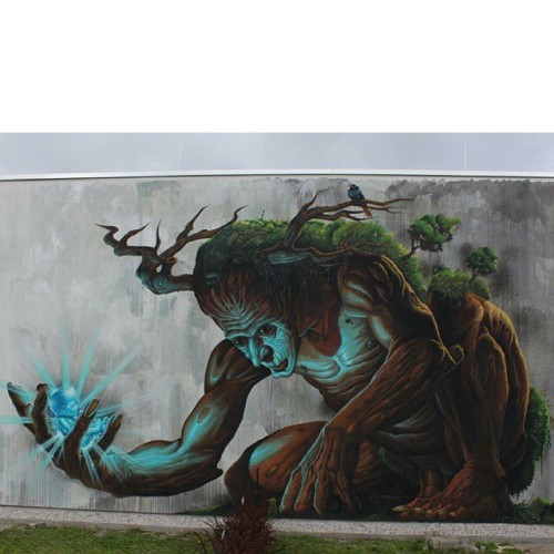 Work by Uwe Arnold in Germany #UweArnold #Germany #graffiti #streetart #murals #art #spraypaint #spr