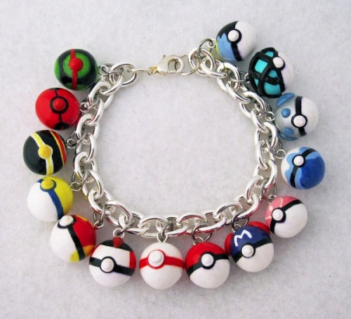 pxlbyte:Personalized Pokémon BraceletThese handmade bracelets make the perfect gift since you can pi