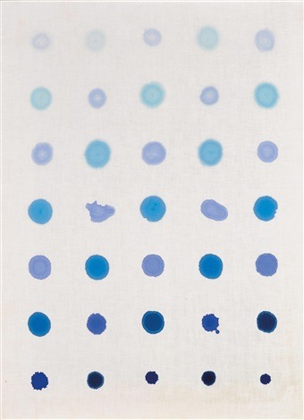 Iniezione endo tela blu , 1980Antonio Scaccabarozzi (1936–2008)