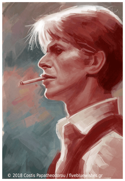 #portrait of The Man who fell to earth David Bowie  (8 January 1947 – 10 January 2016)