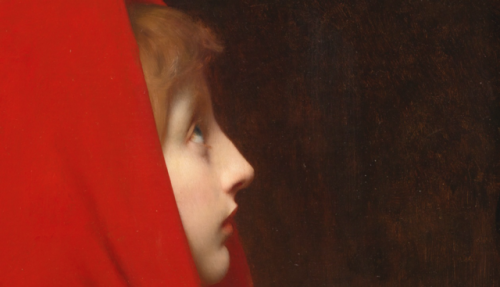 closeupofpaintings: Jules-Joseph Lefebvre - The Red Cloak (detail), oil on canvas