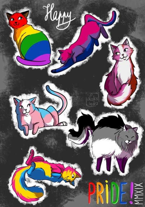 The Pride Cats wish you a Happy Pride Month 2019! 