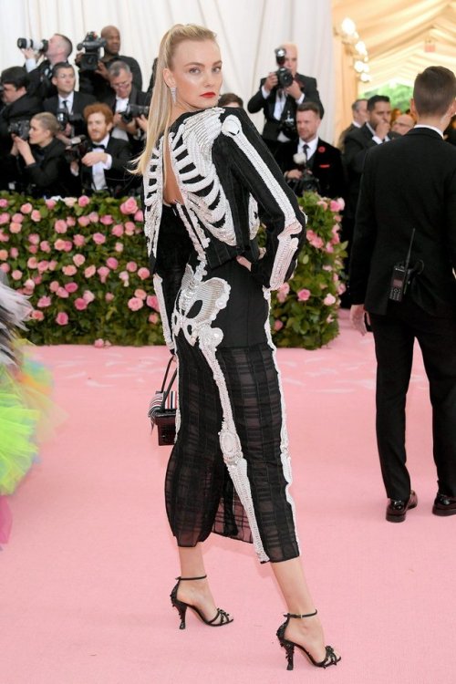 Caroline Trentini in Thom Browne S/S 2018 at the MET Gala 2019