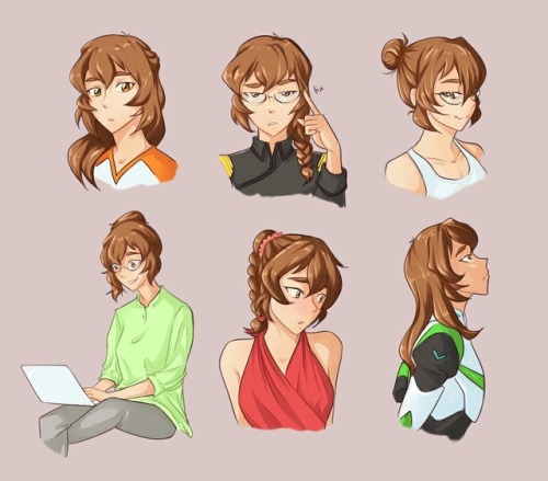 doku-doki:Quick study on adult Pidge in random outfits and hairstyles