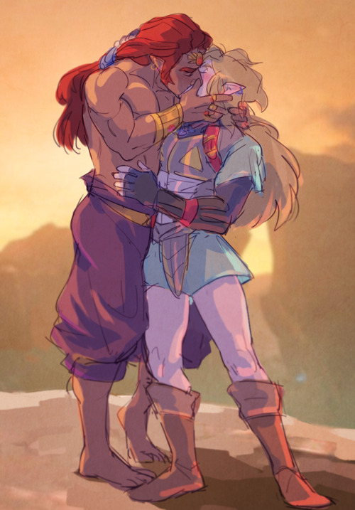 anxioussailorsoldier: the kiss that saved hyrule (ganon x leeroy, triforce wielders of power and cou