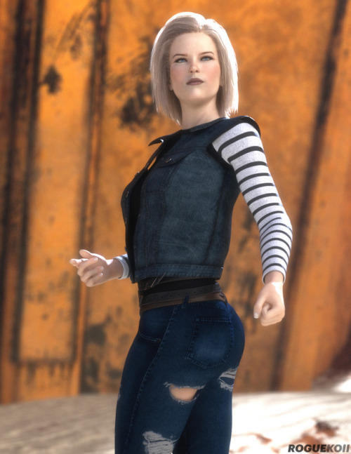 2D to 3D: Android 18The character set for this month is Android 18 from Dragon Ball Z! I’ve se