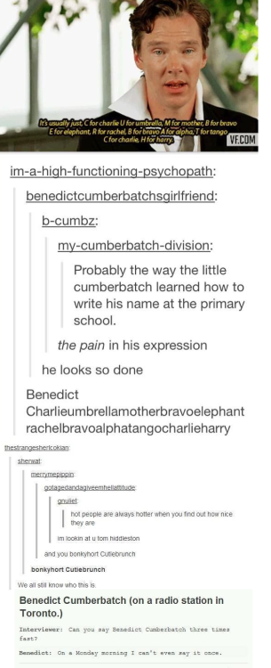 thewhaleridingvulcan: someth1ngpersonal: thestarlingscalling: Benedict Cumberbatch’s name My d